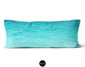 Grand Cayman Waters - Body Pillow, 20x54 Inch Lumbar Pillow, Turquoise Beach Surf Bedding Full Body Pillow Microfiber Rectangular Cushion