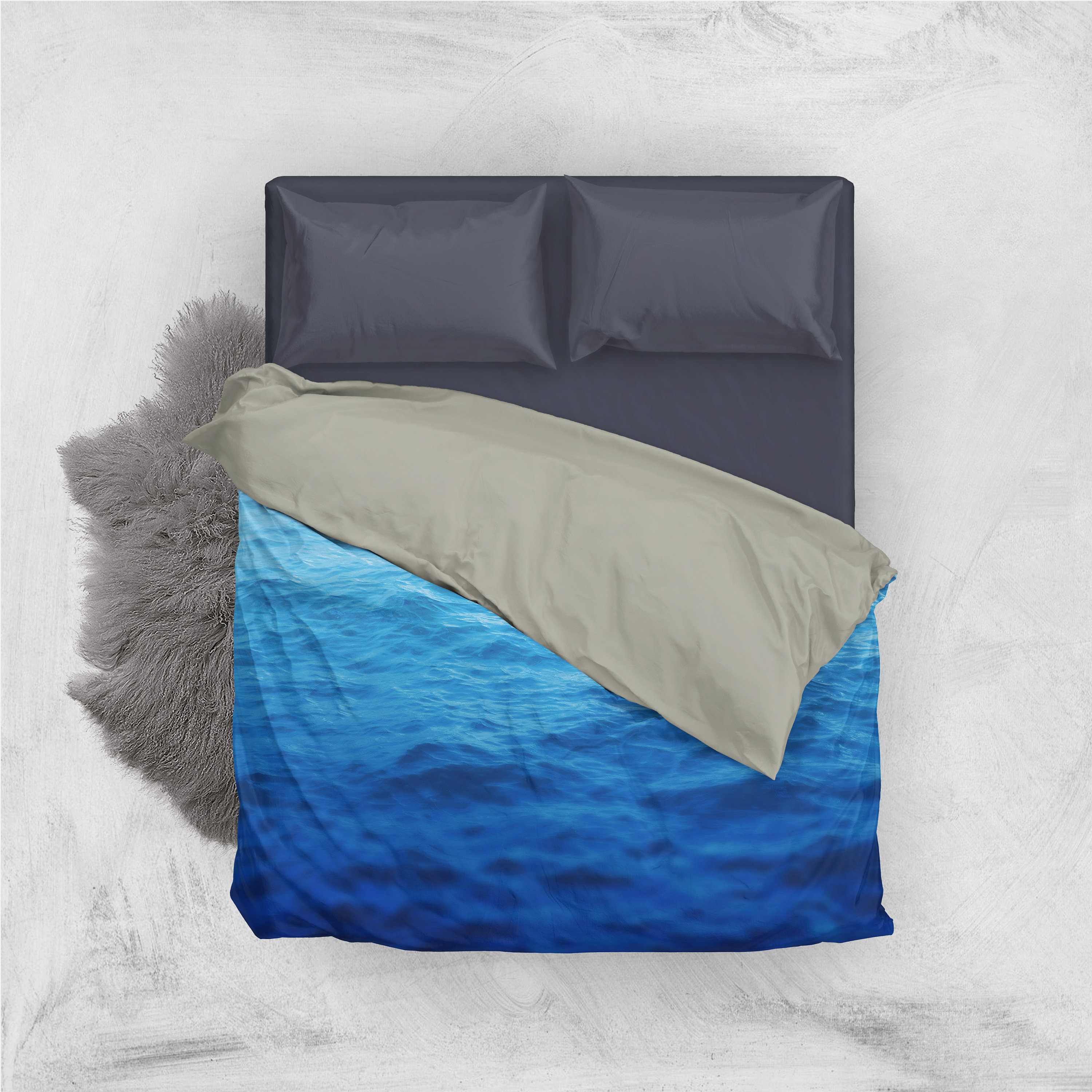 Caribbean Waters Duvet Cover Coastal Blue Beach Decor - Etsy