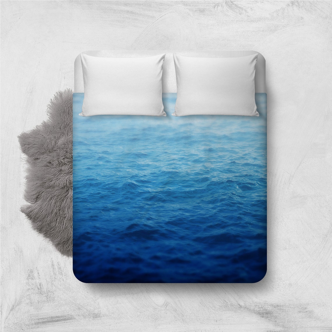 Caribbean Waters Duvet Cover Coastal Blue Beach Decor - Etsy