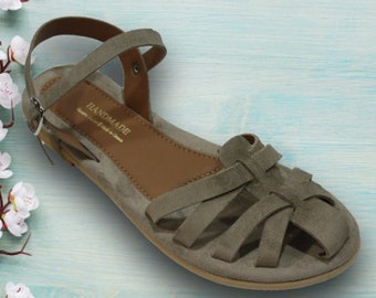 Gesloten teen sandalen - Etsy Nederland