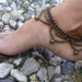 Indian anklet, gypsy anklet, Brass Bronze anklet, Macrame boho anklet, hippie ankle bracelet, festival anklet, gift for her, valentine
