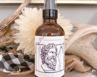 HADES Child of Hades Greek Gods & Goddesses Inspired 4oz 2oz Glass Perfume Body Spray - Masculine Smoky Cologne - 8 Gods Available