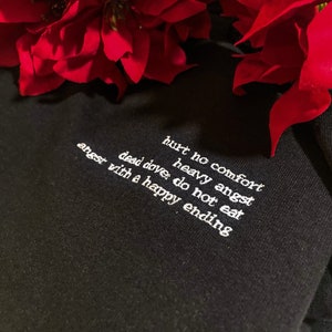 Fanfiction Custom Embroidered Ao3 Tags & Booktok Inspired Sweatshirt and Tshirt Create Your Own Design