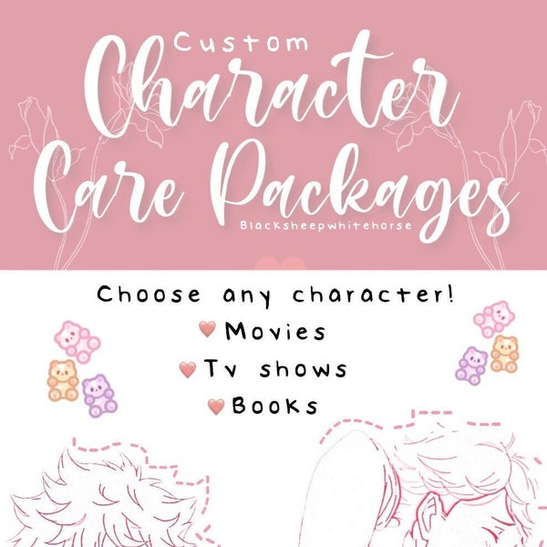 Custom Care Package From Your Comfort Character - Fictional Character Box - Anime, Movies, Books, TV Shows