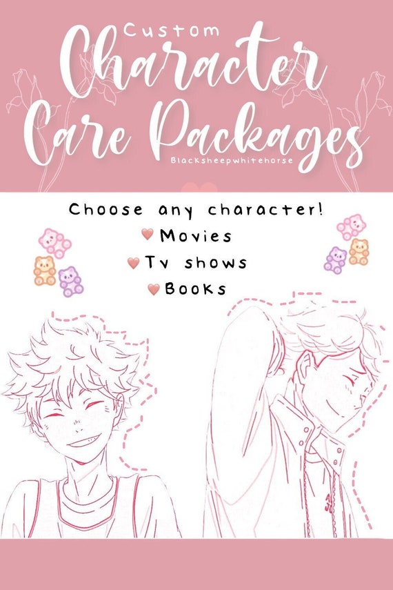 Custom Care Package From Your Comfort Character - Fictional Character Box - Anime, Movies, Books, TV Shows