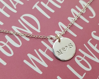 Personalized Initial Necklace For Couples ∙ Soulmate Bible Verse Inspired Jewelry  .  Valentines Day Gifting Made Easy