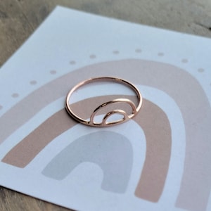 Stacking Rainbows Ring  .  Arch Wire Ring  . Dainty Wire Jewelry  . Gift for Friend  .  Encouragement Gift . Rainbow Lover