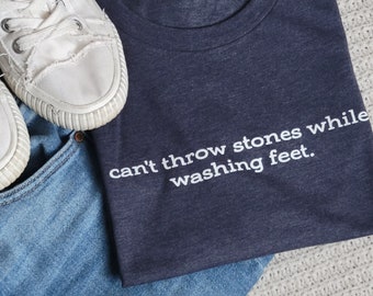 Can't Throw Stones T shirt  . Christian Apparel . Faith Filled Clothing . Back To School Clothes