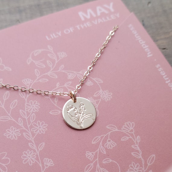 May birth flower necklace deals