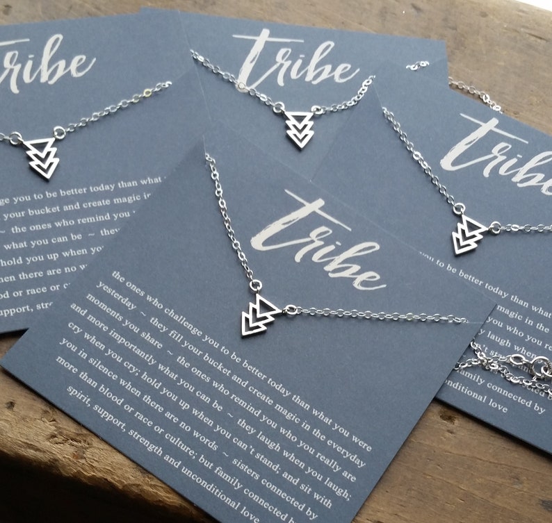 Sister Necklace Bridesmaids Jewelry Tribe Friendship Necklace Birthday for Your Besties Gift For Her