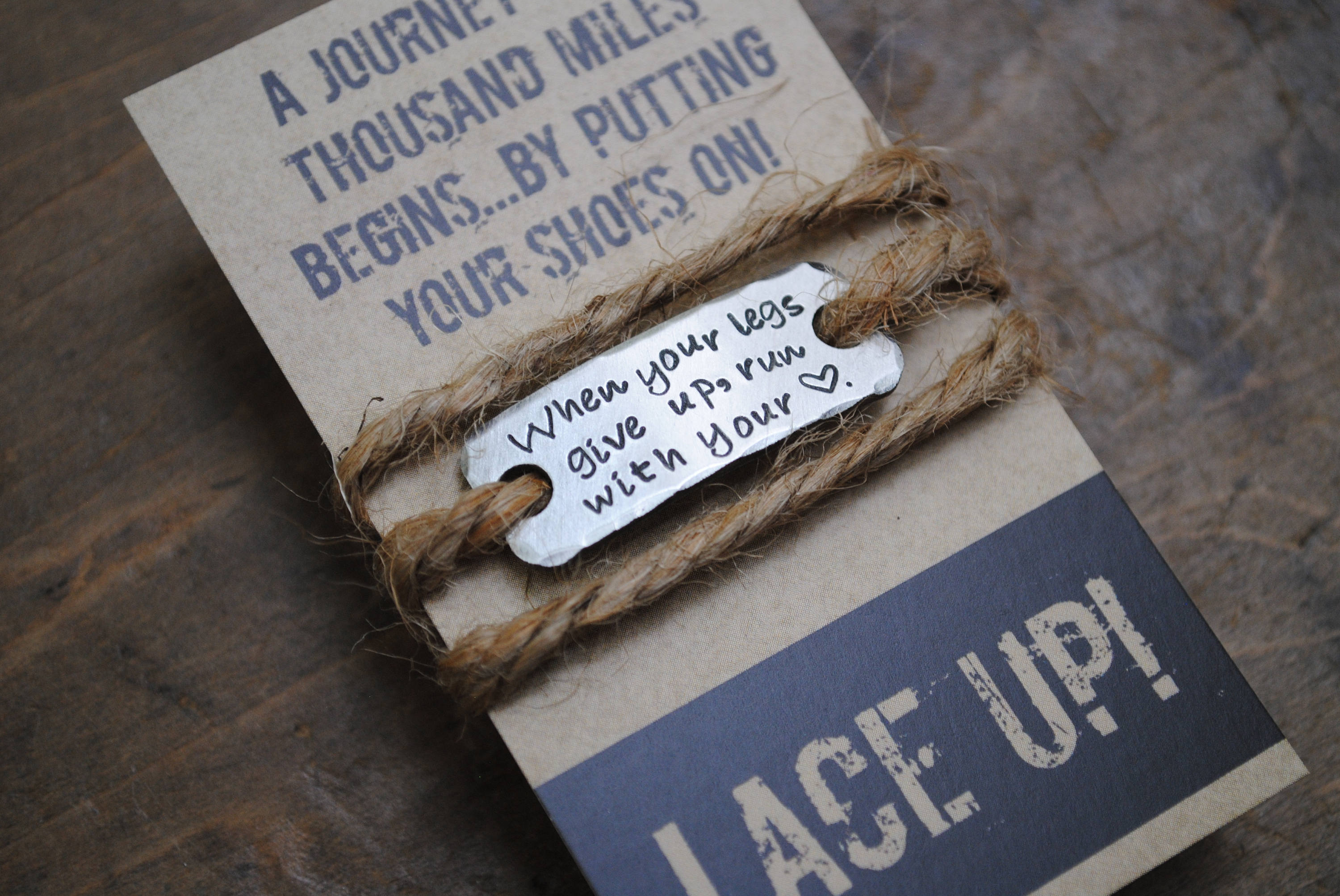 Shoelace tag SINGLE . Running tags . When Your Legs Etsy