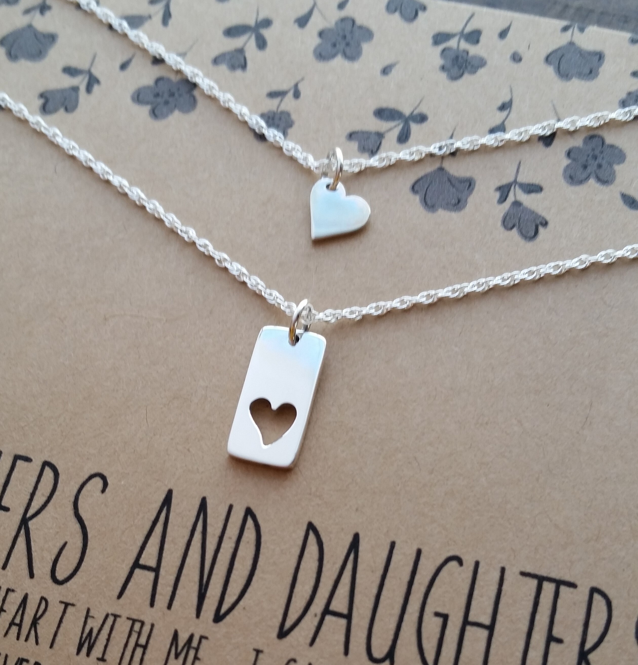 Mum and daughter necklace on sale argos