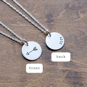 Follow Your Own Arrow Necklace . Personalized Graduation Gift . Travel Gift Wanderlust image 2