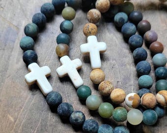 Braccialetto di perline Testamento. Gioielli cristiani