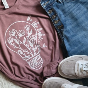 Be the Light  . Christian Apparel . Faith Filled Clothing . Back To School Clothes