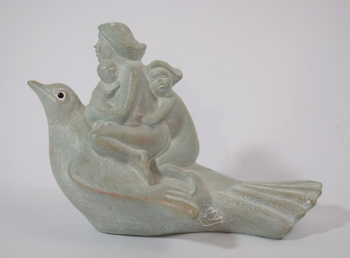 Wings of Hope Isabel Bloom 2010 Sculpture en pierre D.O.V.E. Etsy