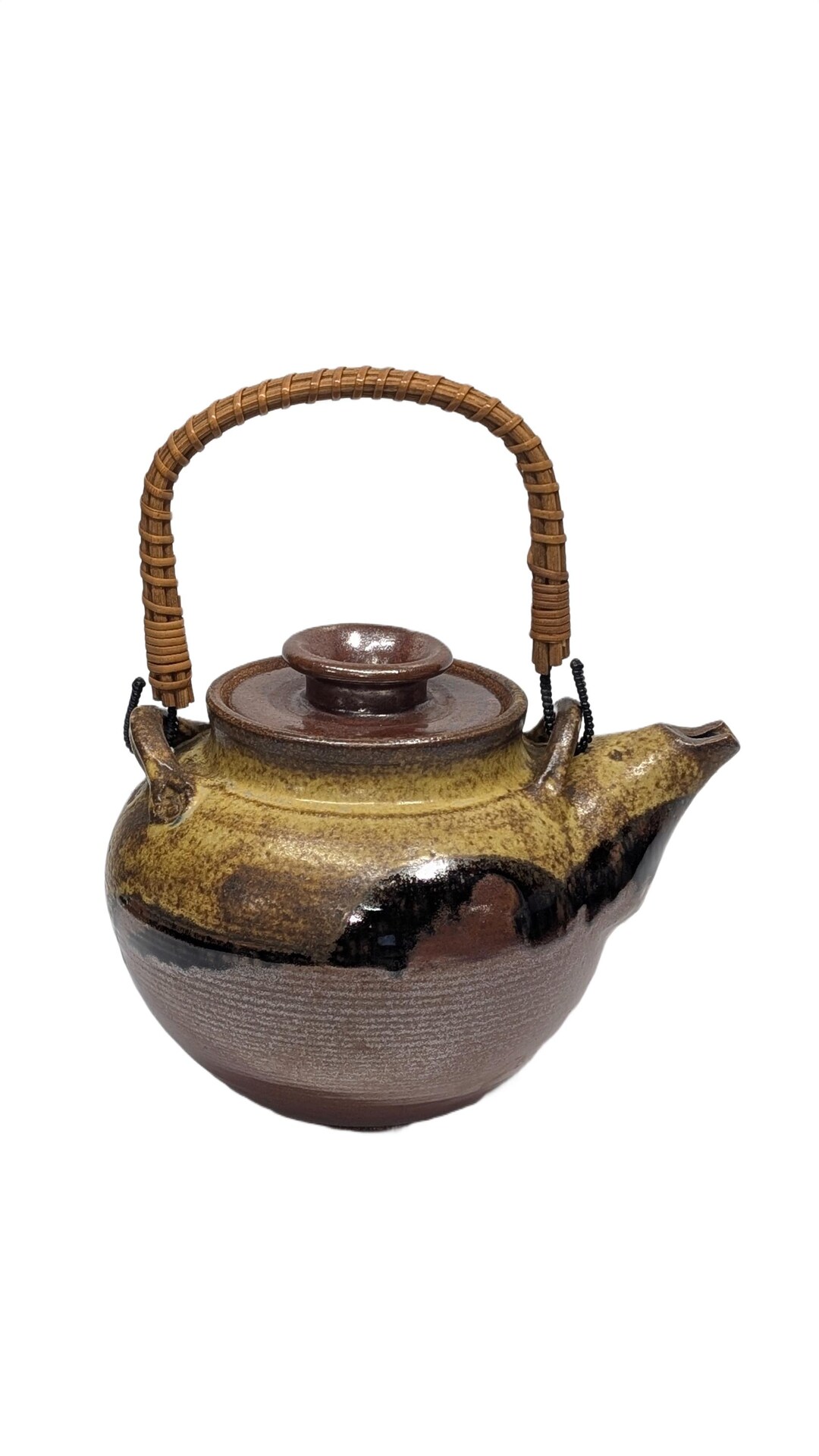 Studio Pottery Japanese Teapot – Hand-thrown Stoneware With Bamboo ...