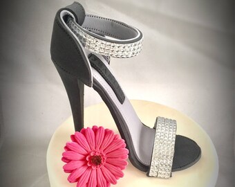 Gumpaste high heel  Fondant high heel  Sugar Heel  High heel topper  Fashion topper  Fondant shoe Cake topper  High heel Cake  Gumpaste Shoe