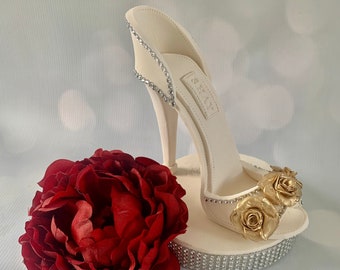 Fondant High Heel Shoe  Cake topper  Gumpaste shoe topper  Fondant shoe  High heel topper  Birthday cake topper  Gumpaste high heel  Fashion