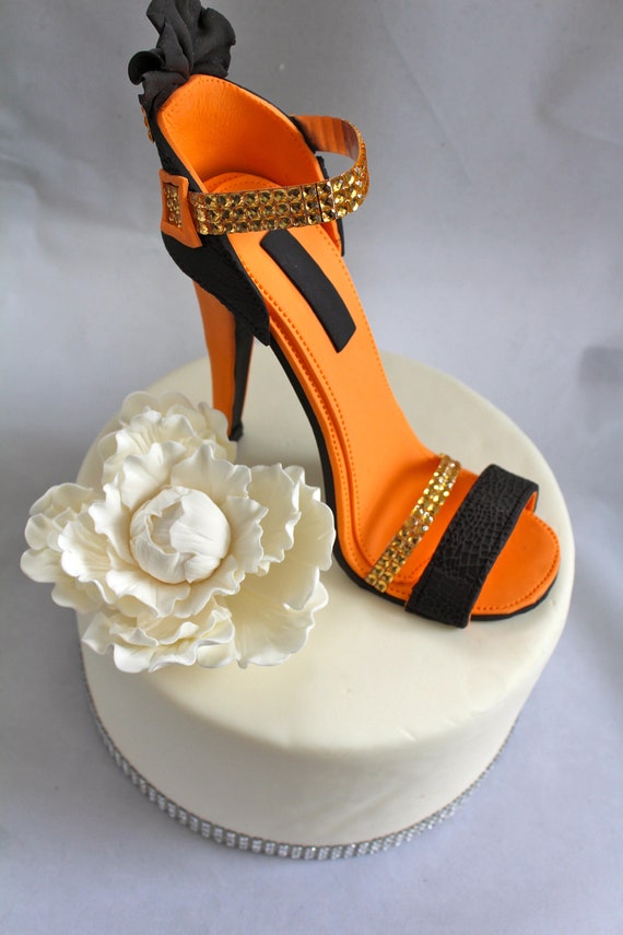 Platform High Heel Shoe Birthday Cake Topper Fabulous 45 Fabulous Birthday Cake  Topper Shoe Cake Topper High Heel Shoe Topper - Etsy