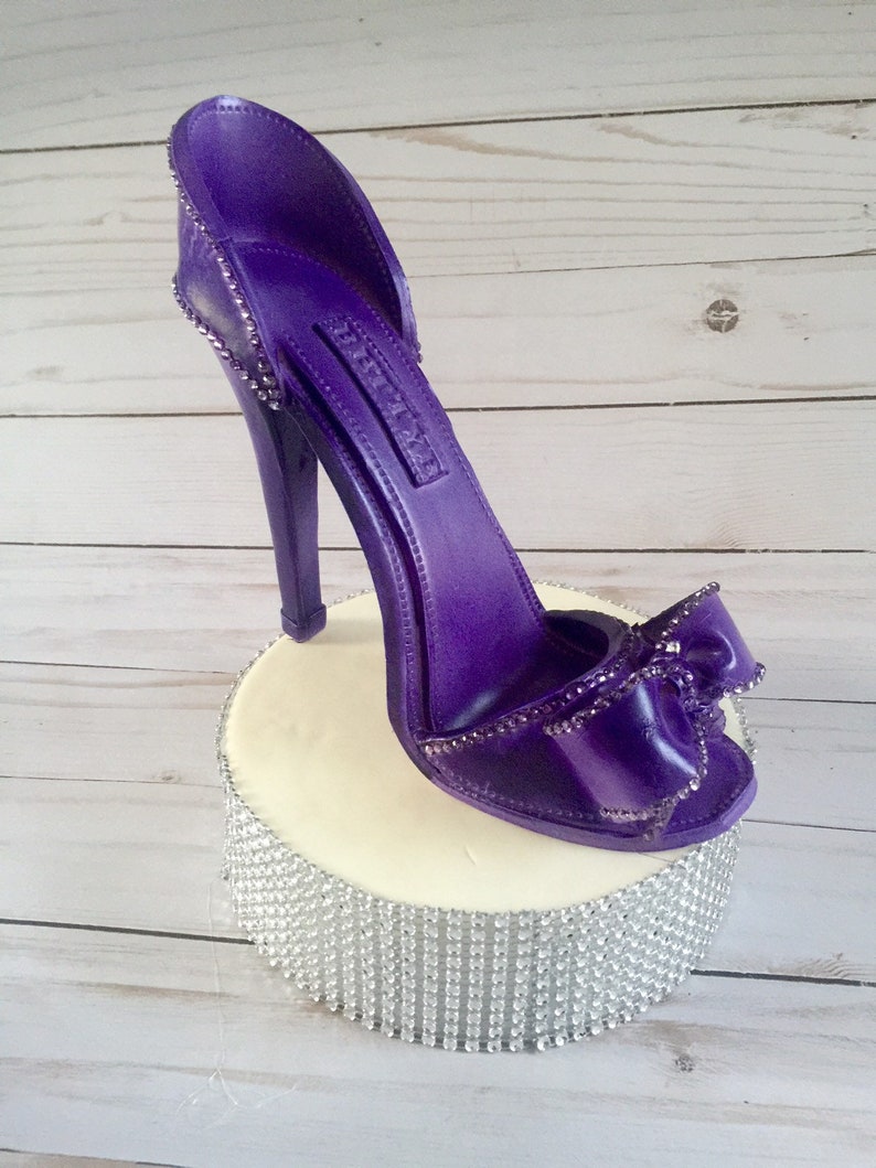 Gumpaste high heel shoe Fondant high heel Gumpaste shoe Etsy