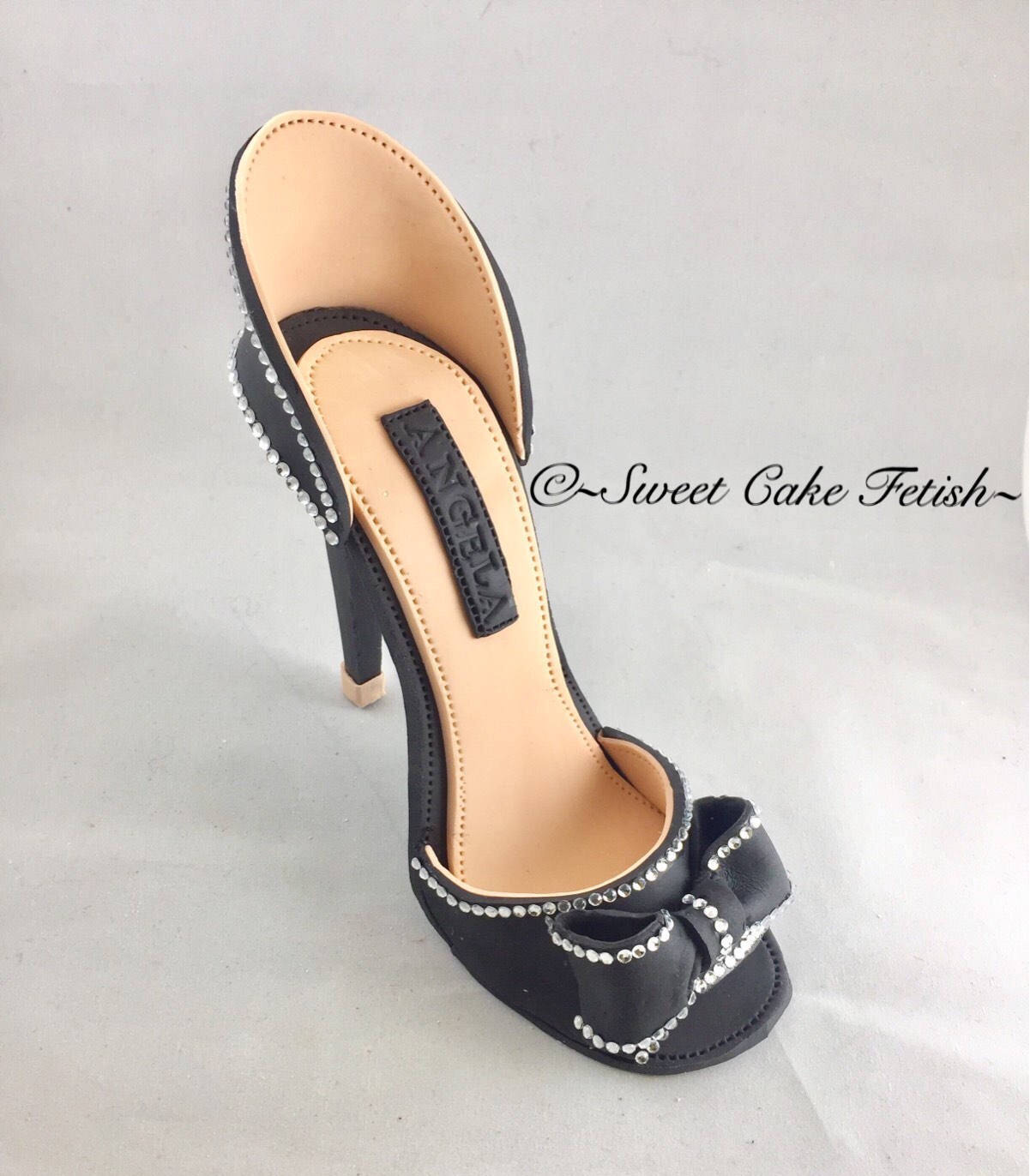 Zapato de pasta de goma Tacón alto de pasta de goma Adorno para tarta Adorno de moda Zapatos de azúcar Tacón alto de fondant Adorno para zapato Tacone