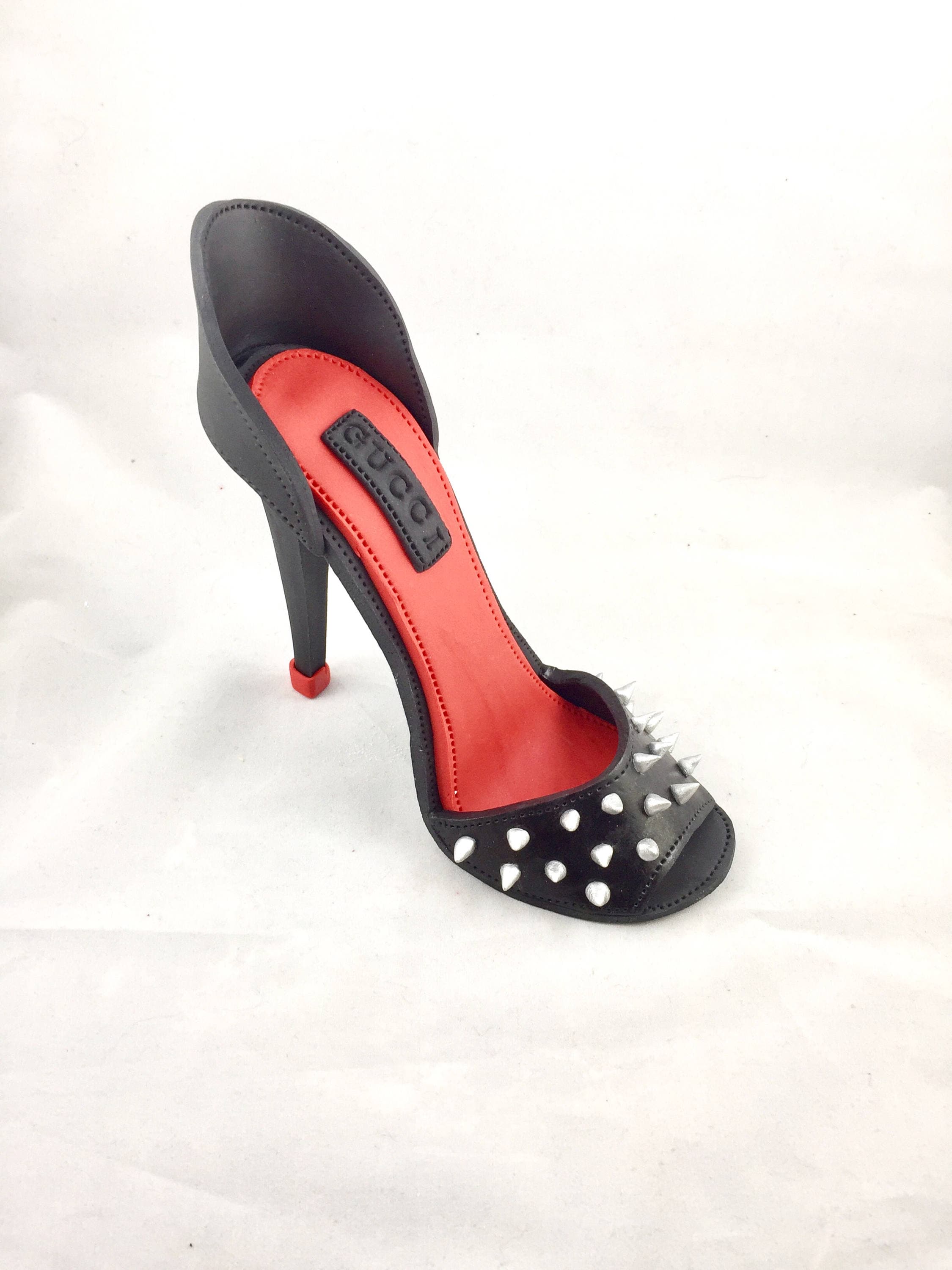 Zapato de tacón alto de pasta de goma Adorno para tarta Tacón alto de fondant Zapatos de tacón alto Zapato para tarta Zapato de tacón alto Adorno para