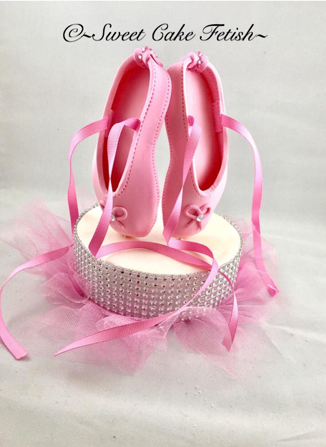 Ballerina Shoes and Pedestal Cake Topper Ballet Shoes Cake Topper — free download