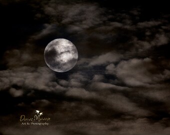 Dramatic full moon photography, art print, astrophotography bay area, full moon, California East bay nature photography, horizontal wall art