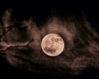 Dramatic full moon photography, art print, astrophotography bay area, full moon, California East bay nature photography, horizontal wall art