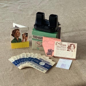 Vintage View-Master Stereoscope | Includes 9 Reels, Original Box and Original Ephemera | 1950s View-Master | Kodachrome Viewer | Vintage Toy
