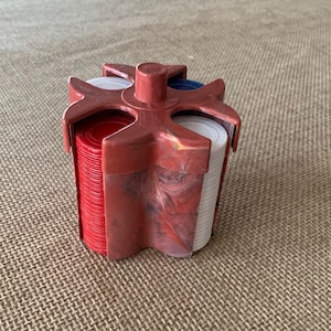 ヴィンテージ ポーカーチップホルダー チップキャディ 個別ポーカーチップラック 小型ポーカーチップセット 男の隠れ家装飾 ポーカーゲーム用品