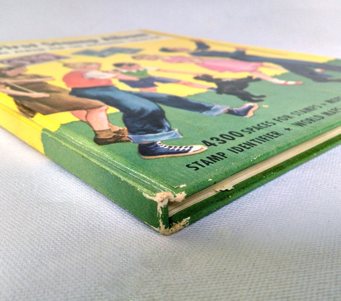 Vintage Child's Stamp Collecting Book with Original Box Etsy