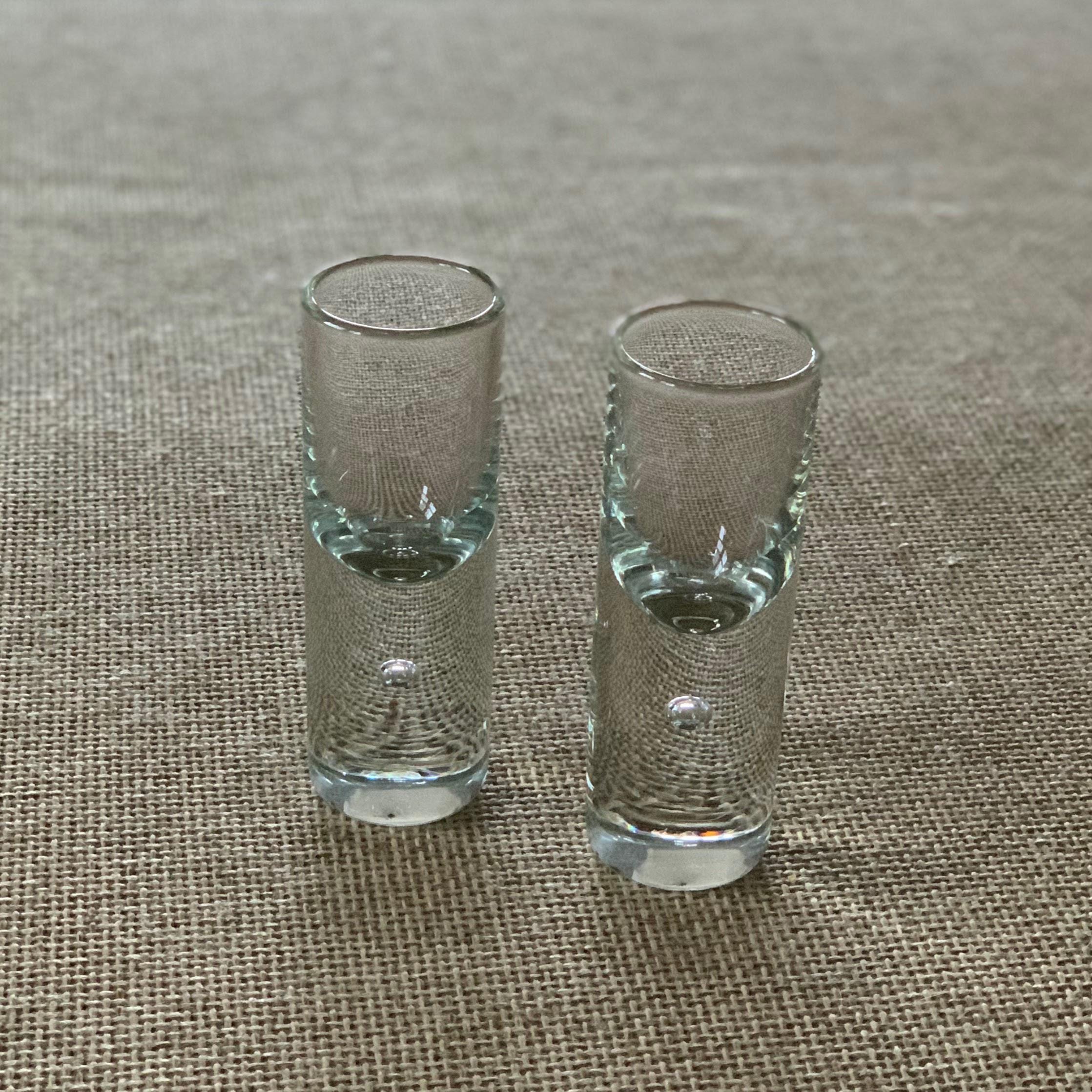 Vintage Kosta Boda Shot Glasses | Set of 2 | Controlled Bubble