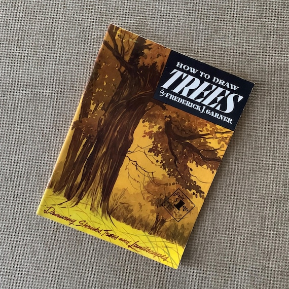 Vintage 1940s How to Draw Trees Art Instruction Book by Walter