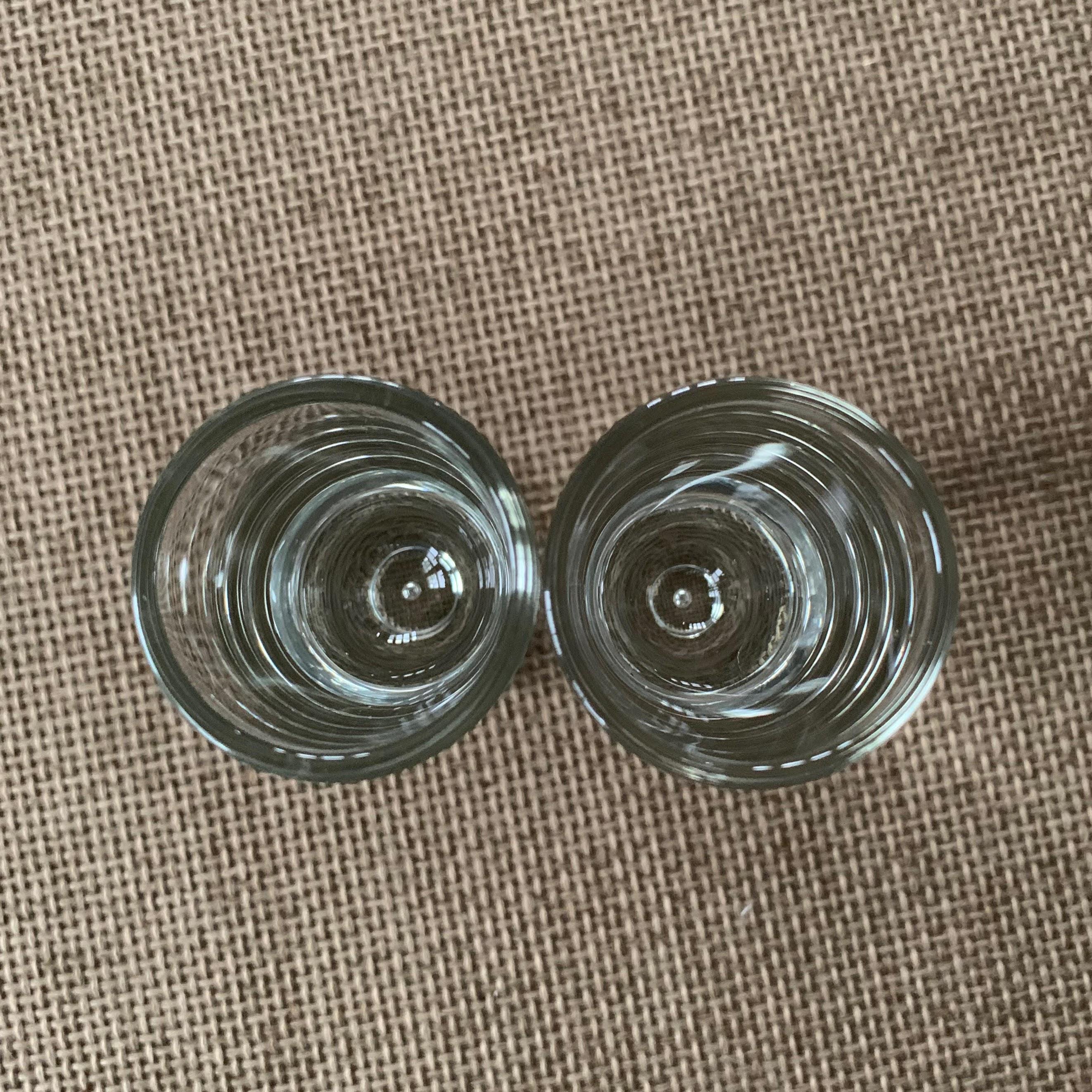 Vintage Kosta Boda Shot Glasses | Set of 2 | Controlled Bubble