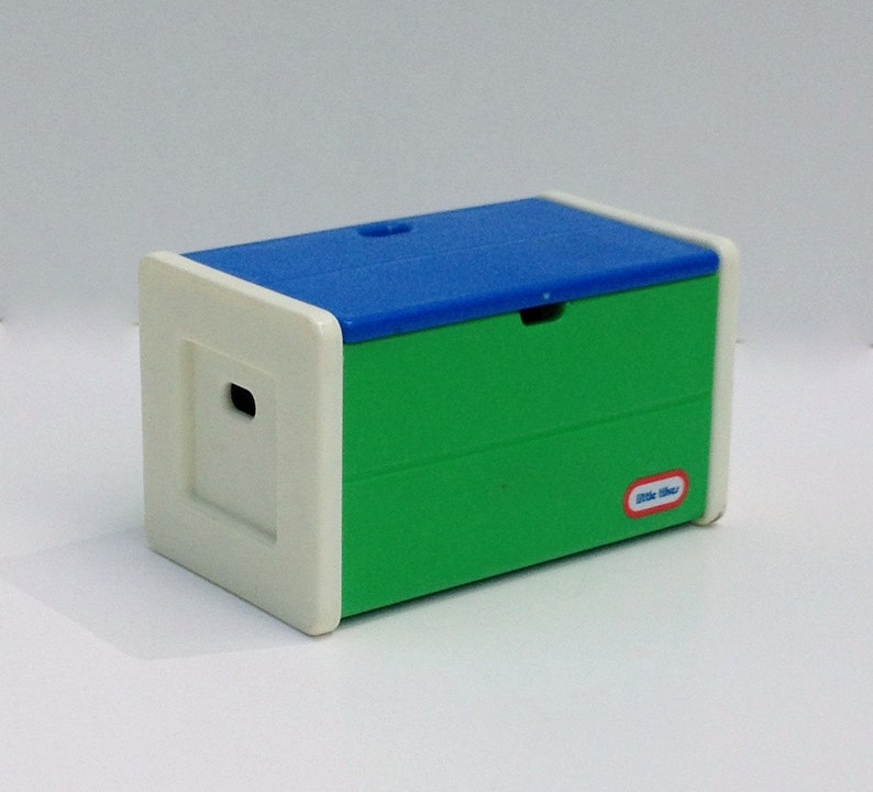 Vintage Little Tikes Toy Box 80s 90s Dollhouse Size Miniature Etsy
