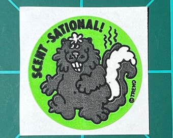 Vintage 80s Trend Skunk Scratch & Sniff Sticker