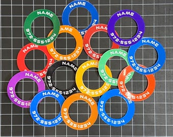 Disc Golf Labels - COLOR MICRO-SIZED - Personalized