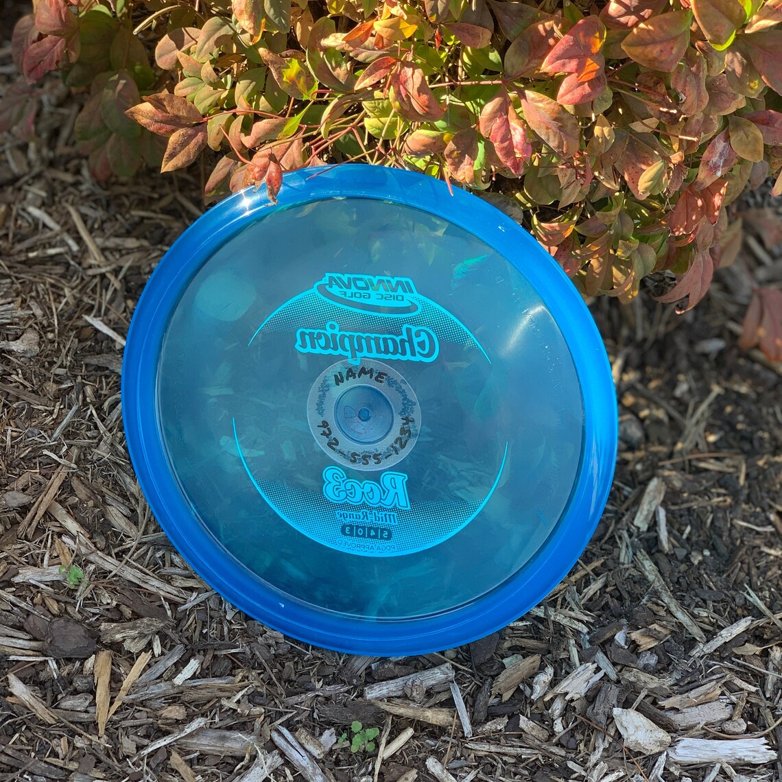 Disc Golf Labels Clear Minis Personalized Etsy