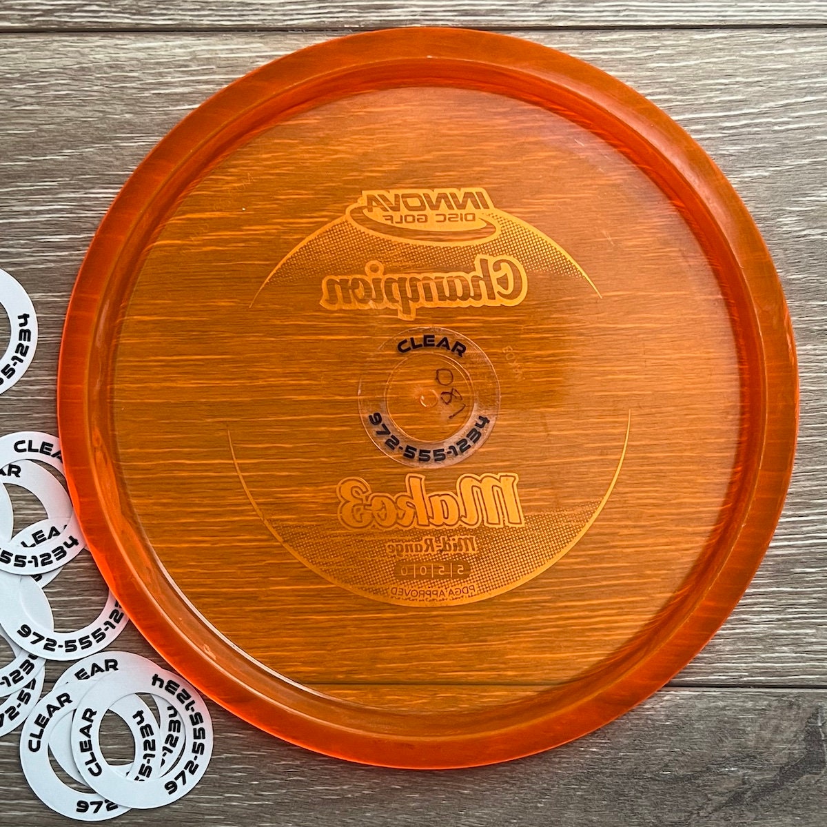 Disc Golf Labels - MICRO CLEAR - Personalized - Etsy