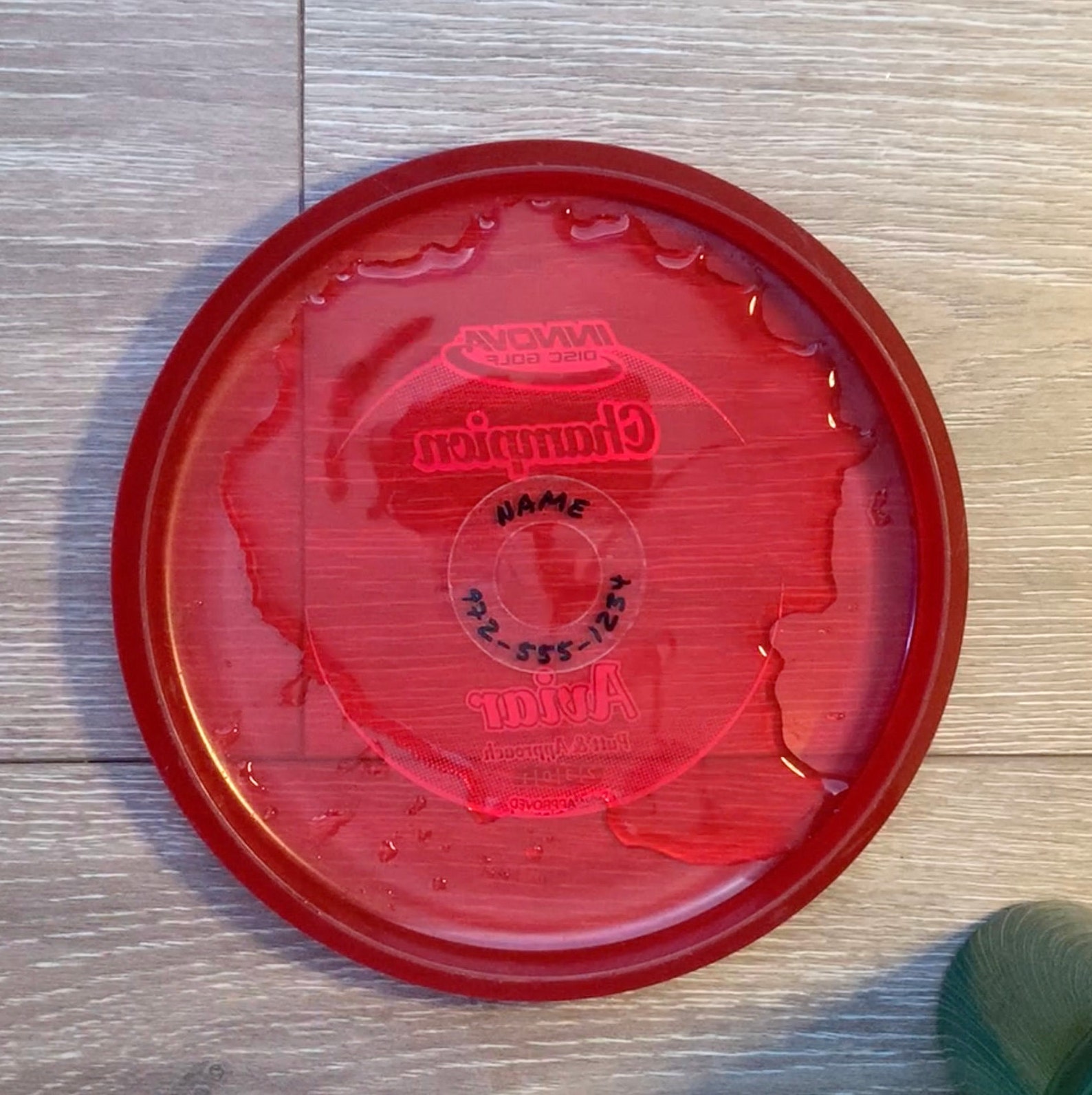 Disc Golf Labels Clear Minis Personalized Etsy