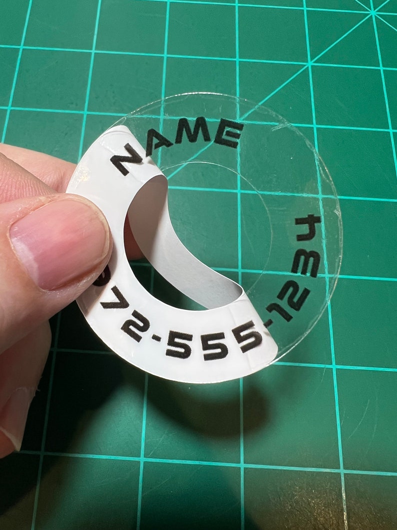 Disc Golf Labels Clear Minis Personalized Etsy