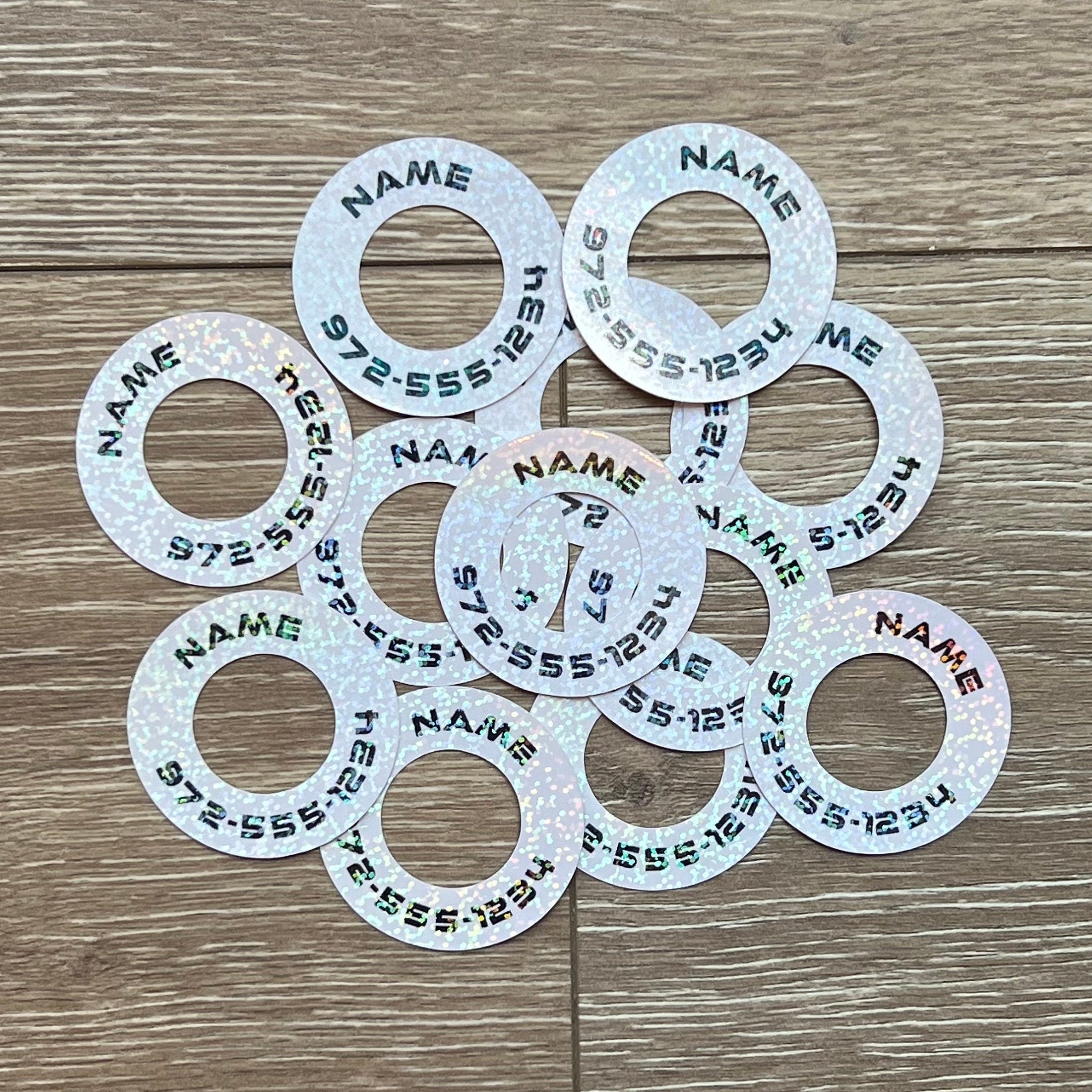 Disc Golf Labels 24 Pick 2 Styles Holo Minis Etsy