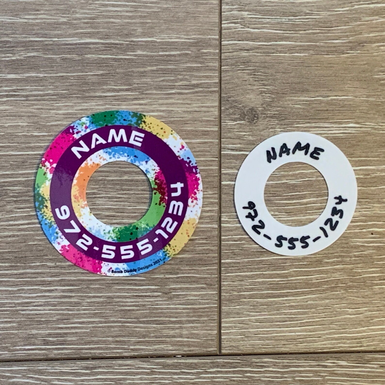 Disc Golf Labels Clear Minis Personalized Etsy