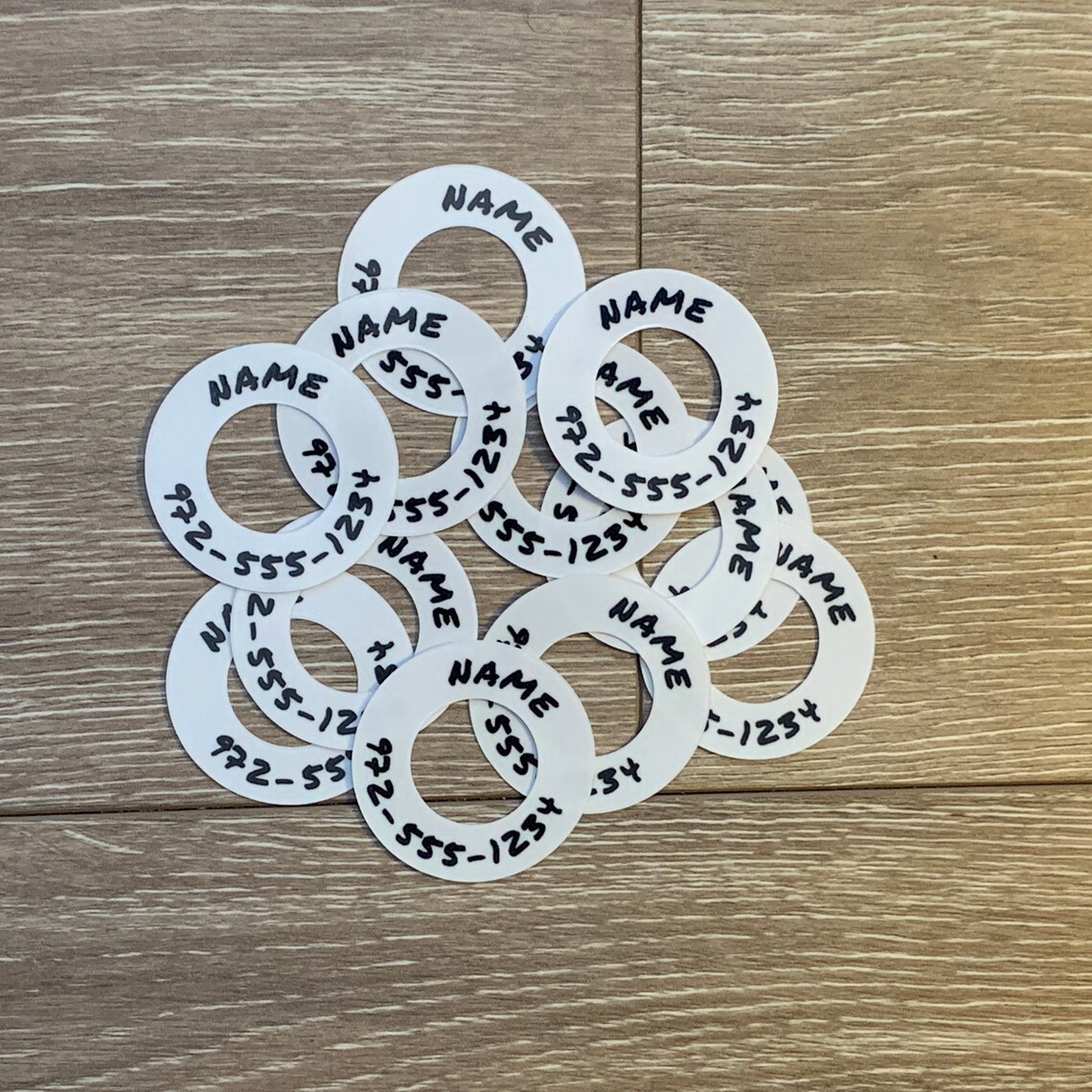 Disc Golf Labels Clear Minis Personalized Etsy