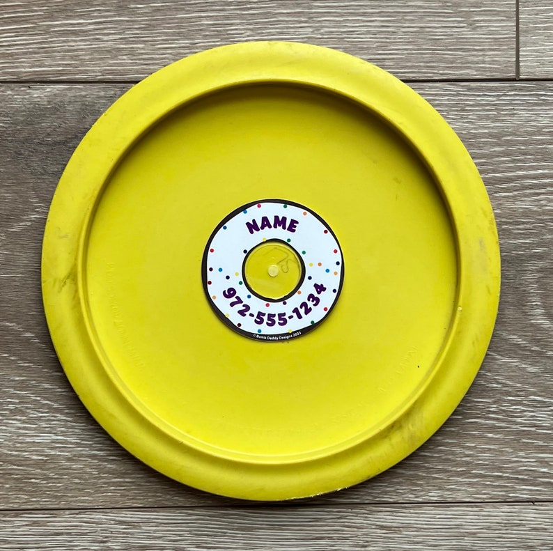 Disc Golf Labels 12 DONUTS Personalized Etsy