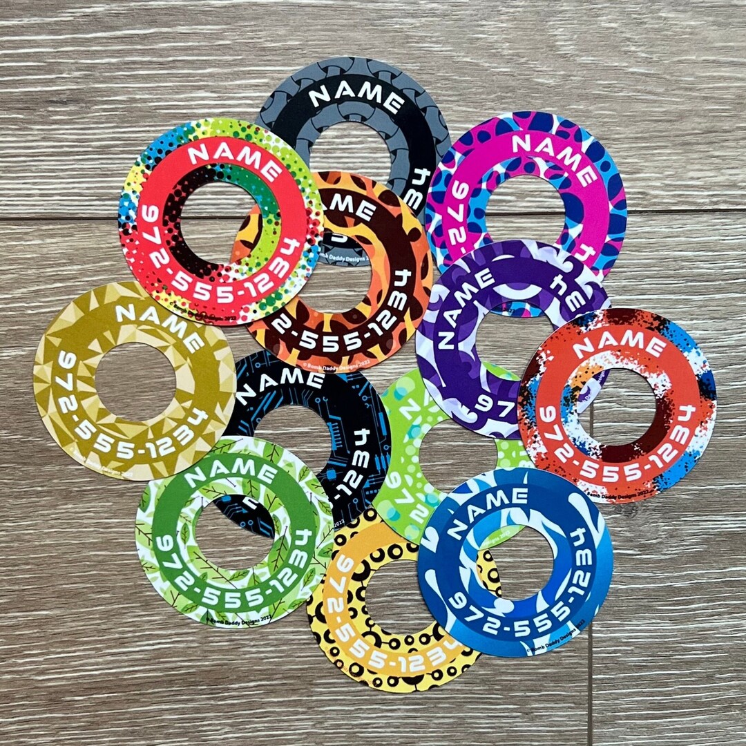 Disc Golf Labels 12 SERIES 2 Personalized Etsy