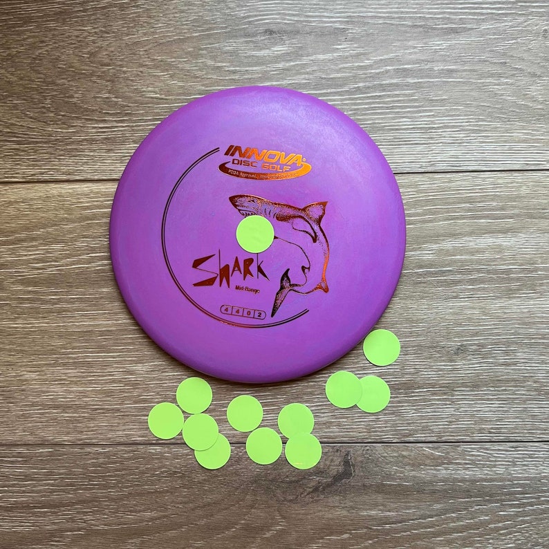 Disc Golf Labels GREEN GLOW Minis Personalized Etsy