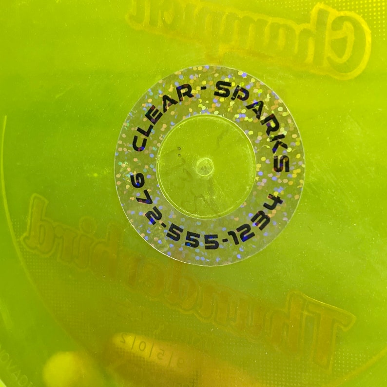 Disc Golf Labels CLEAR SPARKS Minis Personalized Etsy